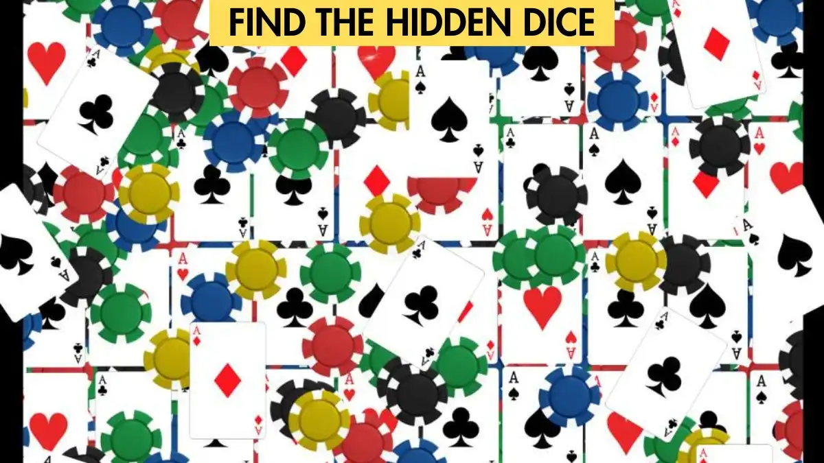 find the hidden dice optical illusion