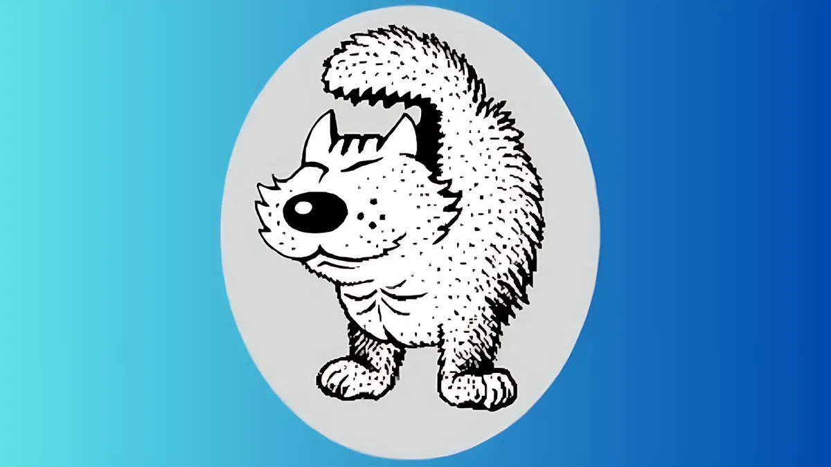 find the hidden dog optical illusion