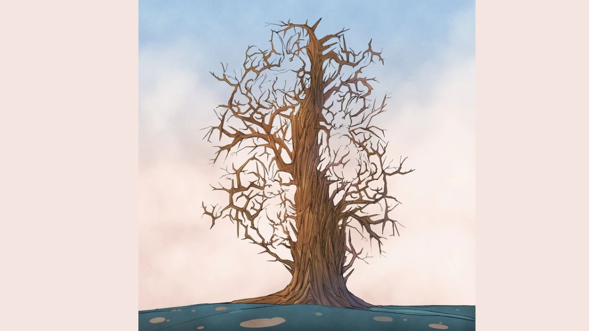 find hidden bunny optical illusion